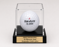 Acrylic Golf Ball Display Case: Hole in One Award, Free Engraved Name Plate