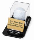 Personalized Golf Ball Display Case: Engraved Acrylic Award with Custom Base