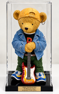 Acrylic Doll Display Case - 14" Figure, Black Base, Free Engraving