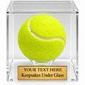 Acrylic Tennis Ball Display Case: Custom Stand & Base