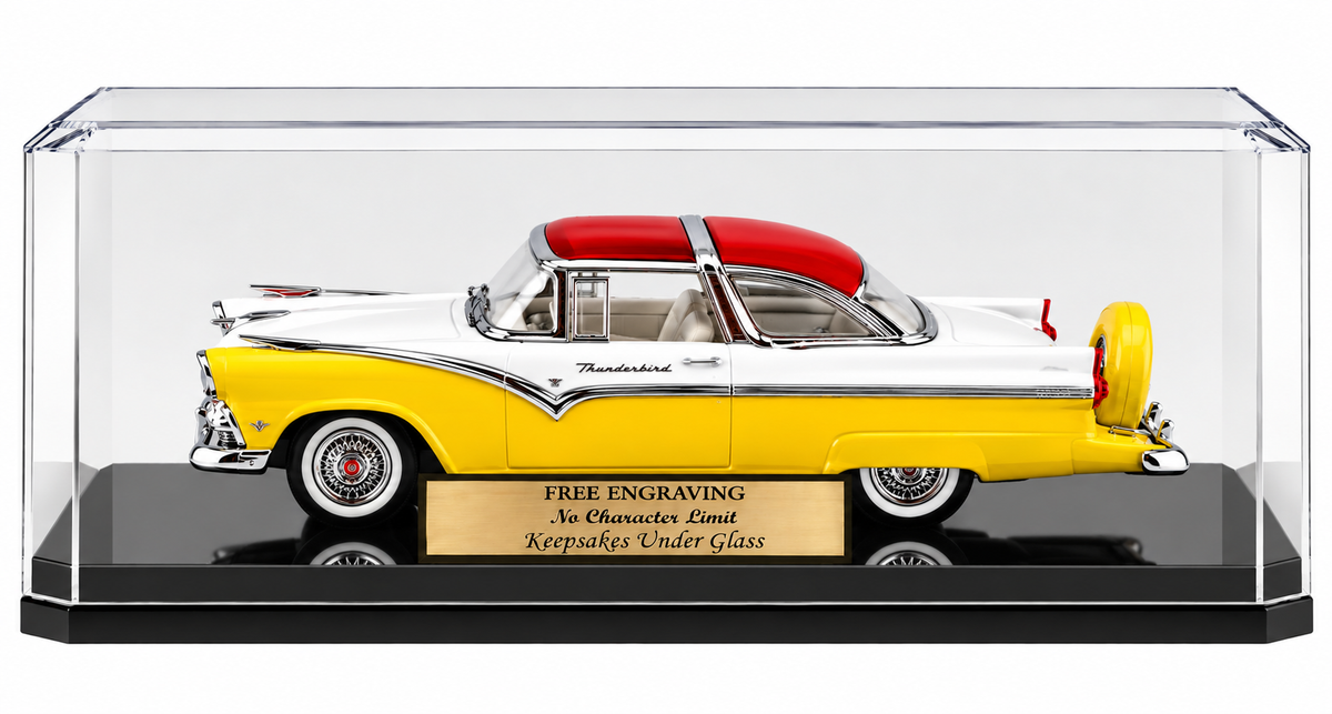 1/24 Scale Diecast Car Display Case - Personalized Engraved Acrylic