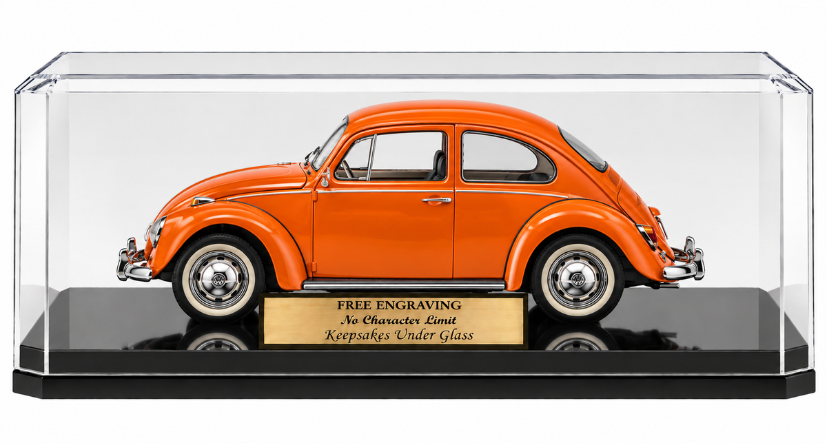 1/43 Scale Diecast Car Personalized - Engraved Acrylic Display Case