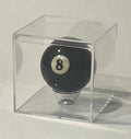 Billiard Pool Ball Acrylic Display Case: Custom Stand & Custom Engraving