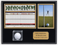 Personalized Golf Ball Display Case: 4x6 Photo & 6x8 Scorecard, Engraved Plaque