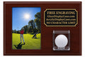 Personalized Golf Ball & 8x10 Display Case: Cherry Finish Wood, Free Photo Printing