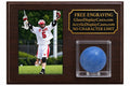 Lacrosse Ball Display Case: Personalized 8x10 Photo, Cherry Finish Wood Plaque