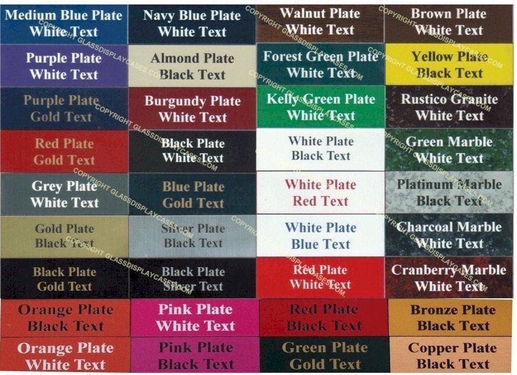 18x3 inch Custom Engraved Plastic Name Plate: Plaque, Tag, Sign