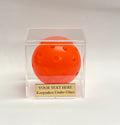 Pickleball Acrylic Display Case with Custom Stand For a Single Ball - Free Personalized Engraving