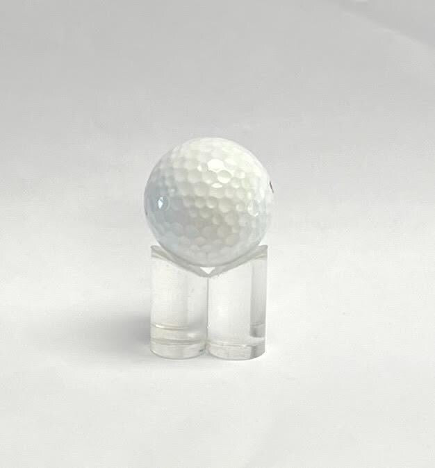 Acrylic Golf Ball Display Stand: Tri Tee Column Base
