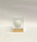 Engraved Golf Ball Display Case: Acrylic Hinged Lid Award