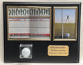 Personalized Golf Ball Display Case: 4x6 Photo & 6x8 Scorecard, Engraved Plaque