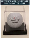 Acrylic Golf Ball Display Case: Hole in One Award, Free Engraved Name Plate