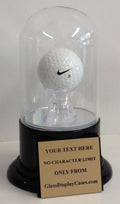 Golf Ball Display Case, Dome, Hole in One Award, Engraved Nameplate